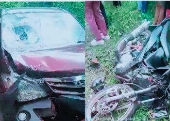 Tabrakan di Tanjakan Matayangan, Mobil VS Motor, Diduga korban warga Bolsel