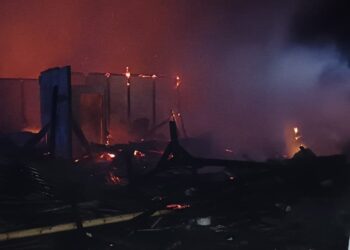 Pasca kebakaran di Pasar Lolak, Supandri Damogalad Soroti Minimnya Armada Damkar