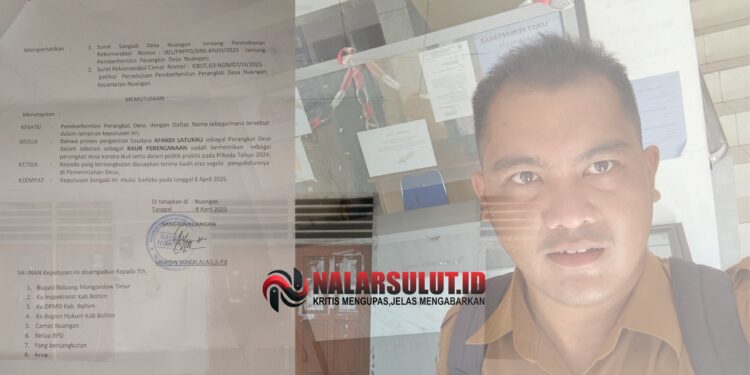 Gelapnya Pemberhentian Aparat Desa Nuangan penuh Teka-teki, BPD Terabaikan