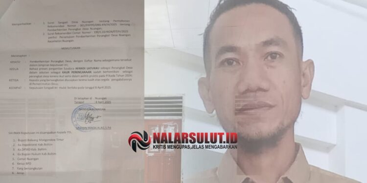 Sangadi ‘Tembak’ Aparat Desa Lewat Surat, BPD Tarik Pelatuk Laporan ke DPRD Boltim, Ada Apa di Nuangan?