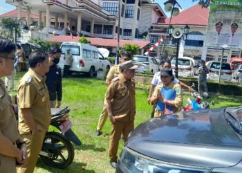 Yusra-Dony Sidak Kendaraan Dinas, Aset Pemkab Bolmong Dicek Satu per Satu