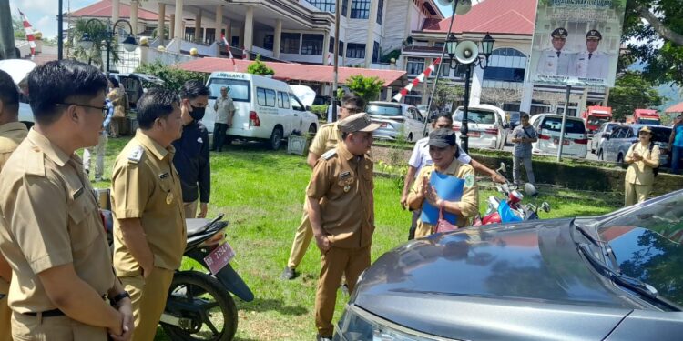 Yusra-Dony Sidak Kendaraan Dinas, Aset Pemkab Bolmong Dicek Satu per Satu