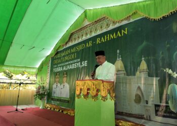 Masjid Ar-Rahman Berdiri Megah, Bupati Yusra: Ini Jadi Amal Jariyah Almarhum Ketua Panitia