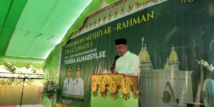 Masjid Ar-Rahman Berdiri Megah, Bupati Yusra: Ini Jadi Amal Jariyah Almarhum Ketua Panitia