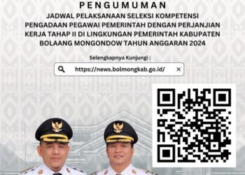 Ini Daftar Nama dan Jadwal Tes CAT 1255 Calon PPPK Bolmong Tahap II 2024