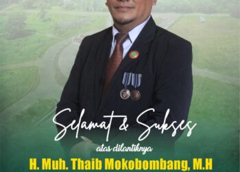 Thaib Mokobombang Resmi Jabat Kakan Kemenag, Sahrul Polapa: Ansor Bolsel Ucapkan Selamat