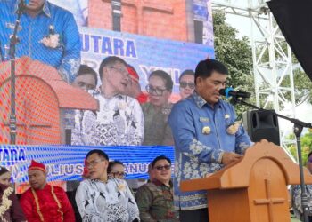 Gubernur Beri Pesan Khusus ke Petani Nilam, Yulius Selvanus Dorong Bolmong Lumbung Beras Sulut