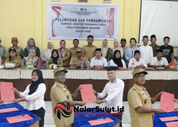 Tiga Anak Muda Duduki Kursi Perangkat Desa Tobayagan Selatan, Disebut Mesin Baru Pembangunan