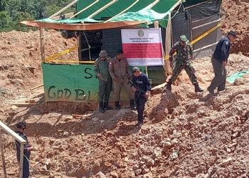 Tim Gabungan Geledah Kawasan Konsesi PT JRBM, Bongkar Markas Tambang Ilegal di Bolsel