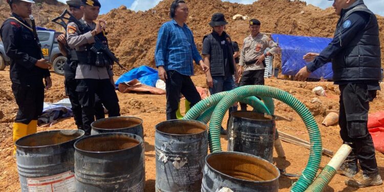 Gakkum Kehutanan Gerebek Kilo 12 Bolsel: Tambang Liar Disegel, Barang Bukti Disita, Penyidikan Dimulai