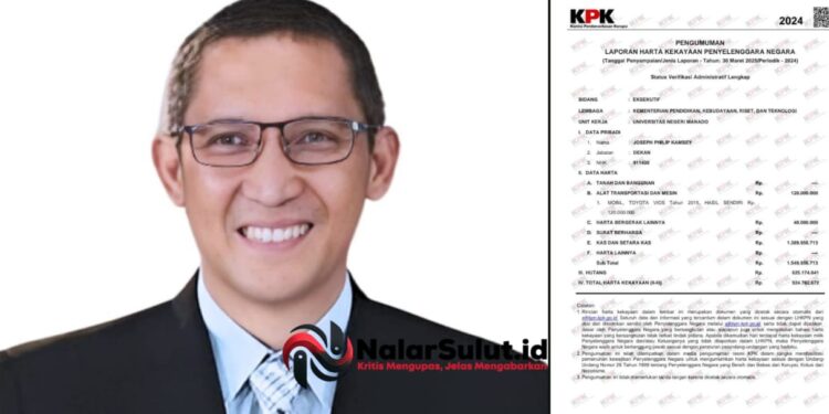 UNIMA Disorot, Harta Rektor Joseph Kambey Terungkap, LHKPN Ungkap Fakta Mengejutkan