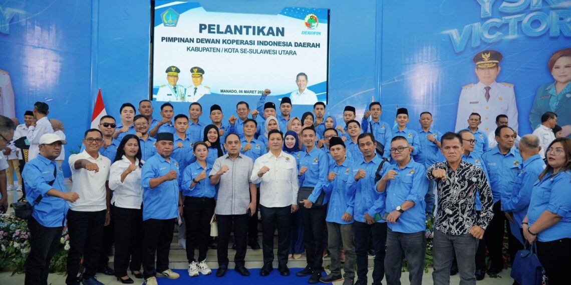Yusra–Dony Hadiri Pelantikan Dekopin se-Sulut: Koperasi Jadi Motor Kebangkitan Ekonomi Rakyat