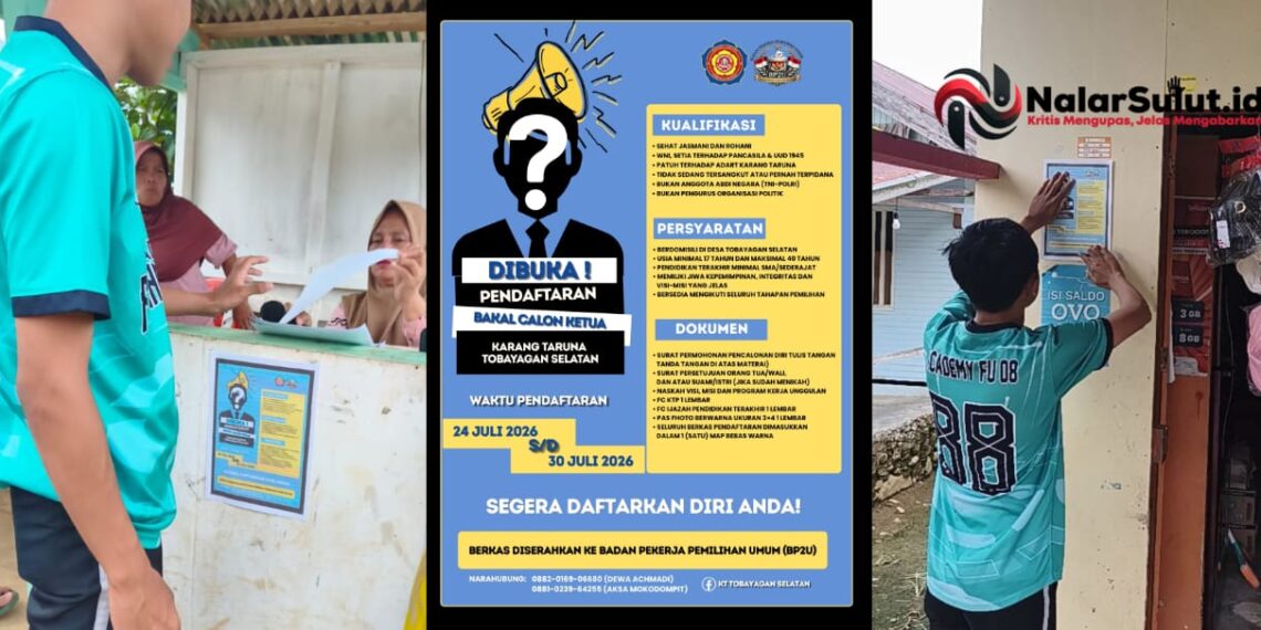 Pintu Regenerasi Terbuka, BP2U Resmi Buka Pendaftaran Bakal Calon Ketua Karang Taruna Tobayagan Selatan