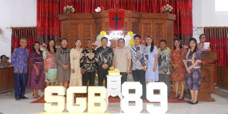 Dony Lumenta Bawa Pesan Kuat di HUT ke-89 GMIBM Buntalo: Gotong Royong Jadi Kunci Kemajuan