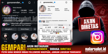 AWAS PENIPUAN, Akun Instagram Putri Gona Nender Diretas: Publik Diminta Report dan Share