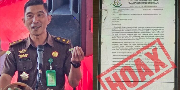 Nama Kejari Kotamobagu Dicatut, WhatsApp Misterius Sasar Kepala Sekolah, Charles: Bukan Kami